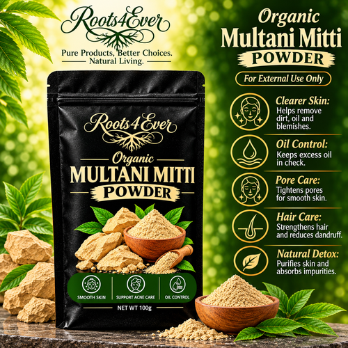 ROOTS4EVER MULTANI MITTI POWDER WOTH ITS BENEFITS