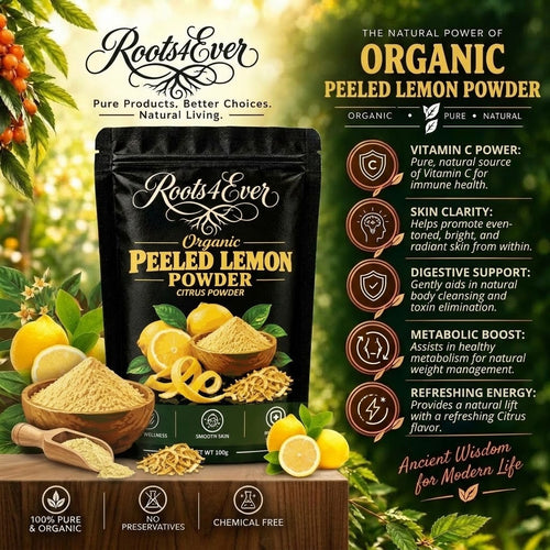 PEELED LEMON POWDER WITH BENEFITS