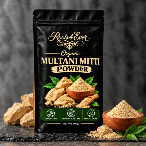 ROOTS4EVER ORGANIC MULTANI MITTI POWDER 100G